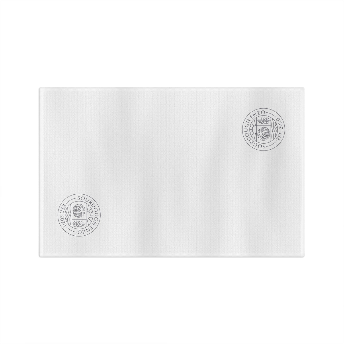 Embroidered Seal Microfiber Tea Towel — Soft Absorbent Kitchen Cloth