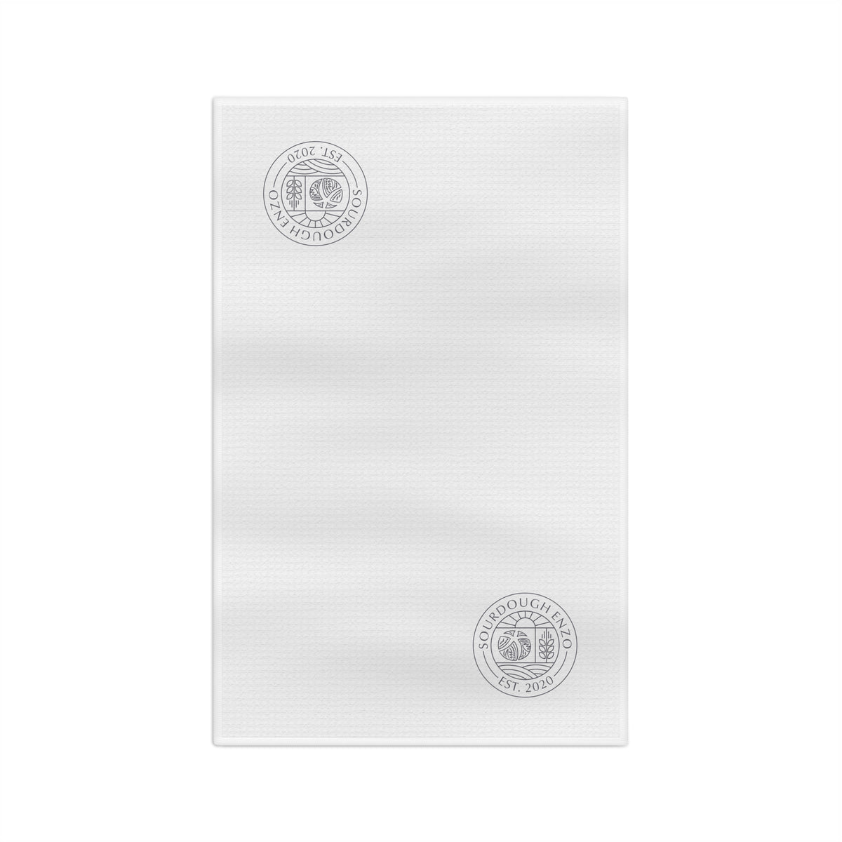 Embroidered Seal Microfiber Tea Towel — Soft Absorbent Kitchen Cloth