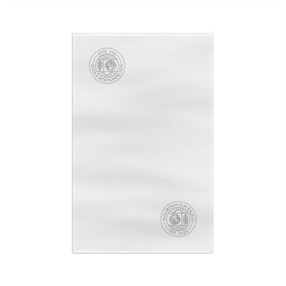 Embroidered Seal Microfiber Tea Towel — Soft Absorbent Kitchen Cloth