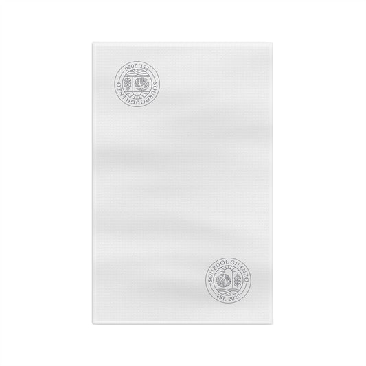 Embroidered Seal Microfiber Tea Towel — Soft Absorbent Kitchen Cloth