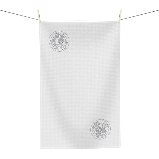 Embroidered Seal Microfiber Tea Towel — Soft Absorbent Kitchen Cloth